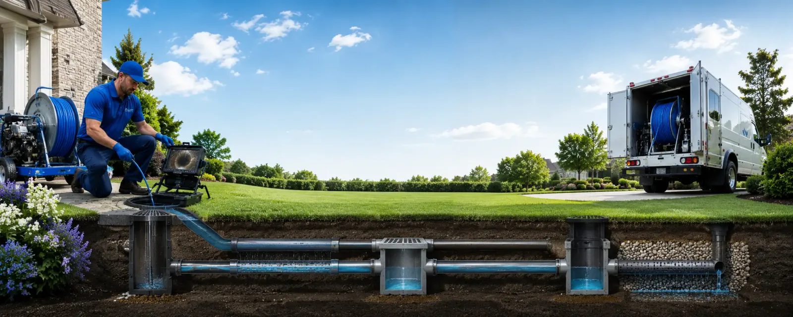 Outdoor drain cleaning information for Mainesburg, PA